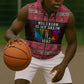Martin Luther King Jr Christmas Sleeveless Zip Hoodie Civil Rights Quote Rainbow Gradient