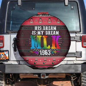 Martin Luther King Jr Christmas Spare Tire Cover Civil Rights Quote Rainbow Gradient