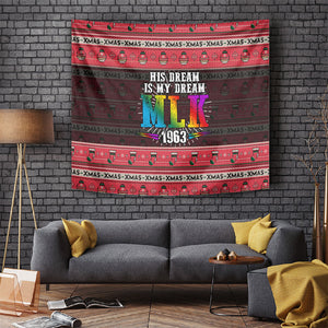 Martin Luther King Jr Christmas Tapestry Civil Rights Quote Rainbow Gradient