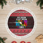 Martin Luther King Jr Christmas Tree Skirt Civil Rights Quote Rainbow Gradient