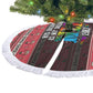 Martin Luther King Jr Christmas Tree Skirt Civil Rights Quote Rainbow Gradient