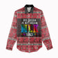 Martin Luther King Jr Christmas Women Casual Shirt Civil Rights Quote Rainbow Gradient