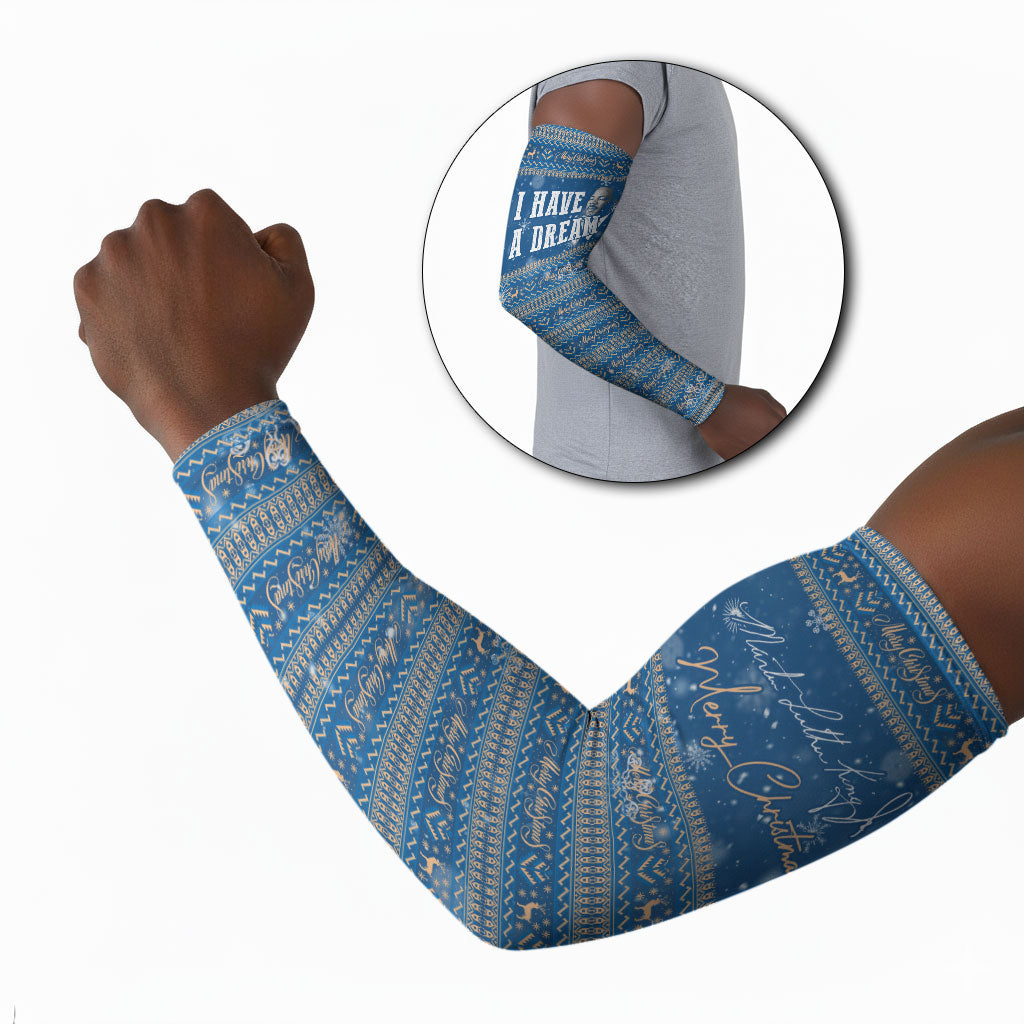 Martin Luther King Jr Christmas Arm Sleeves I Have A Dream Quote Ugly Sweater Knitted Pattern