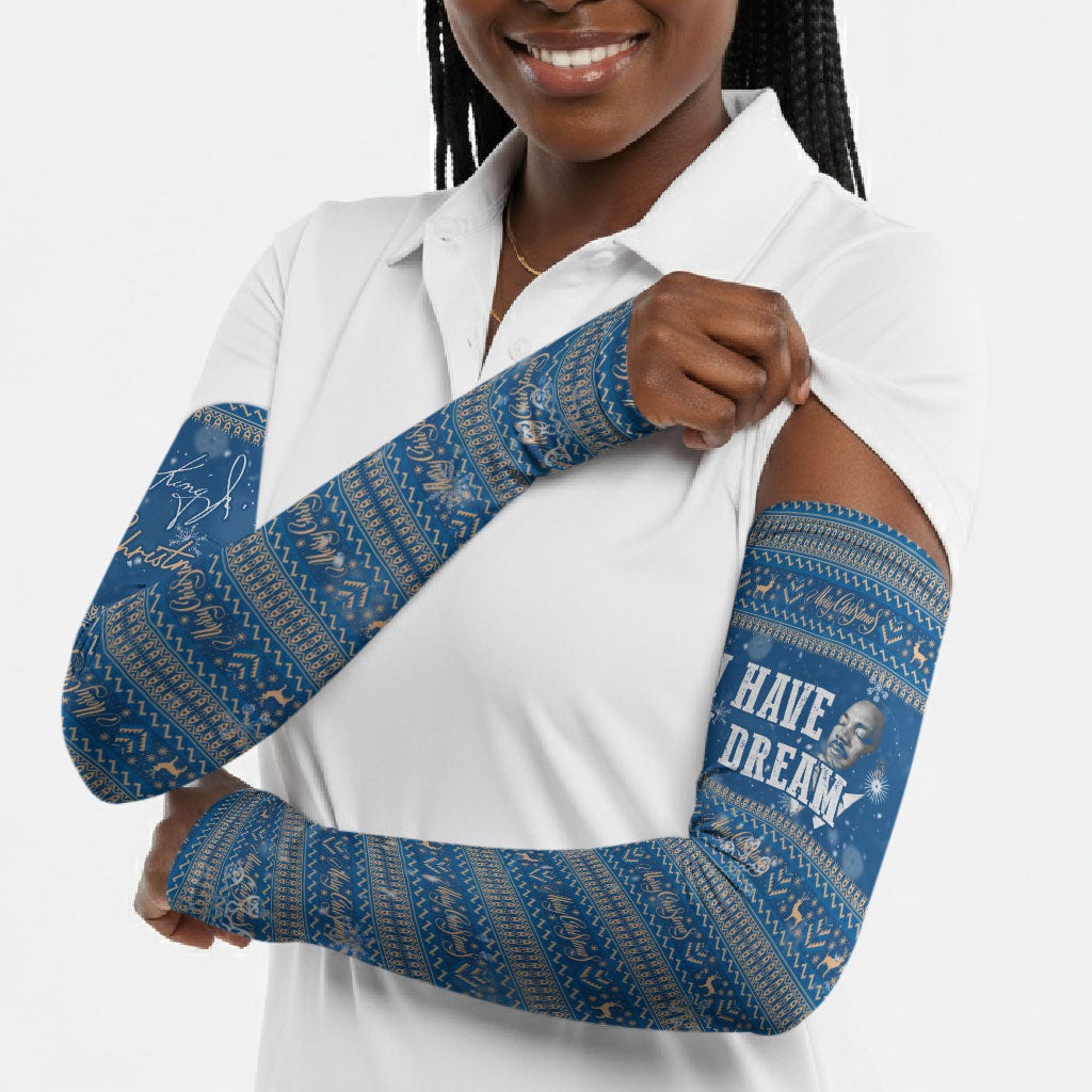 Martin Luther King Jr Christmas Arm Sleeves I Have A Dream Quote Ugly Sweater Knitted Pattern