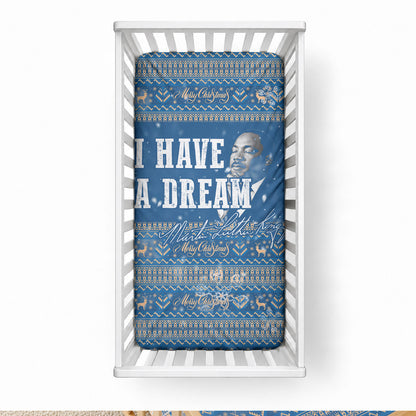 Martin Luther King Jr Christmas Baby Bed Cover I Have A Dream Quote Ugly Sweater Knitted Pattern