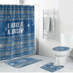 Martin Luther King Jr Christmas Bathroom Set I Have A Dream Quote Ugly Sweater Knitted Pattern