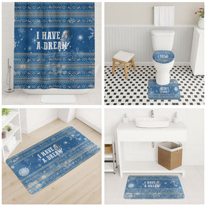 Martin Luther King Jr Christmas Bathroom Set I Have A Dream Quote Ugly Sweater Knitted Pattern