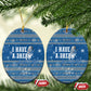 Martin Luther King Jr Christmas Ceramic Ornament I Have A Dream Quote Ugly Knitted Pattern