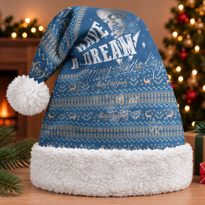 Martin Luther King Jr Christmas Santa Hat I Have A Dream Quote Ugly Knitted Pattern