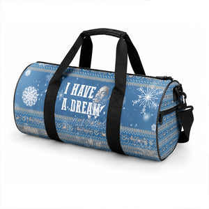 Martin Luther King Jr Christmas Duffle Bag I Have A Dream Quote Ugly Sweater Knitted Pattern