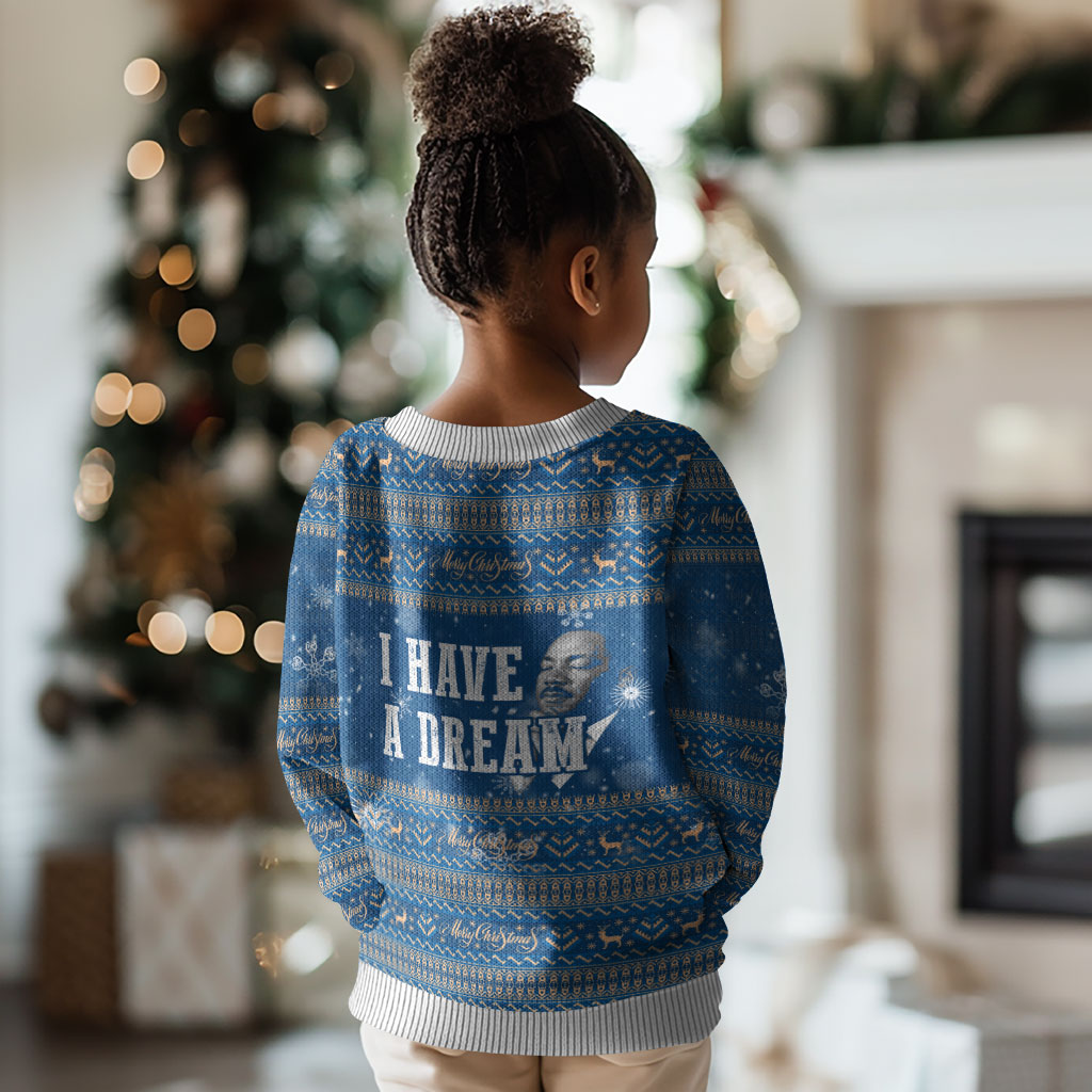 Martin Luther King Jr Christmas Kid Ugly Christmas Sweater I Have A Dream Quote Ugly Knitted Pattern