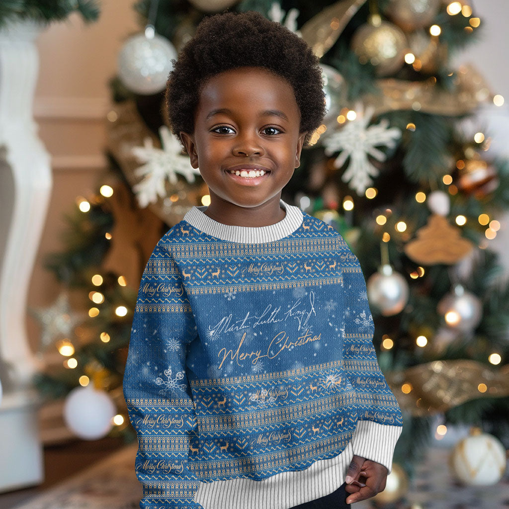 Martin Luther King Jr Christmas Kid Ugly Christmas Sweater I Have A Dream Quote Ugly Knitted Pattern