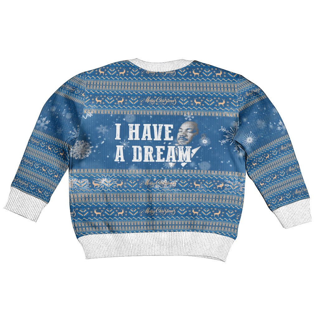 Martin Luther King Jr Christmas Kid Ugly Christmas Sweater I Have A Dream Quote Ugly Knitted Pattern