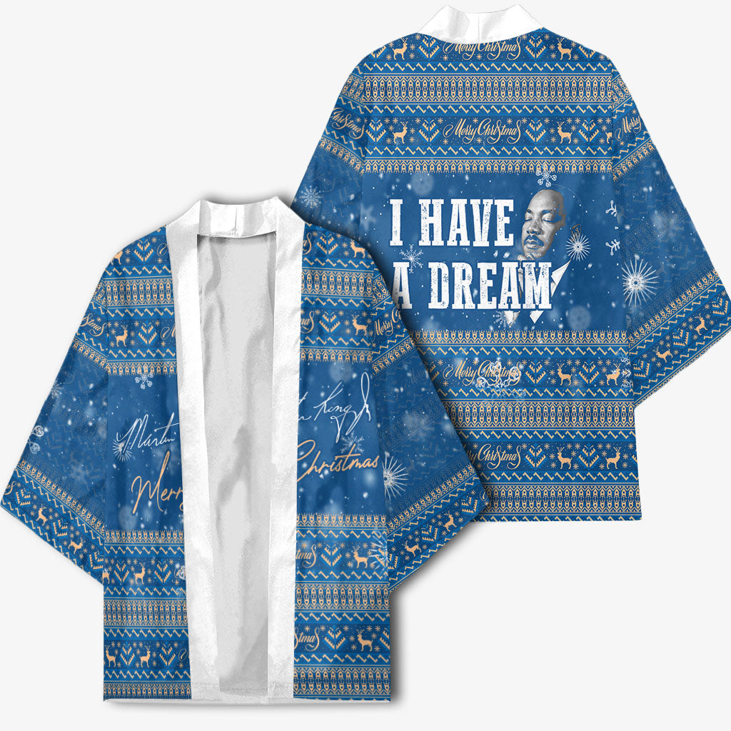 Martin Luther King Jr Christmas Kimono I Have A Dream Quote Ugly Sweater Knitted Pattern