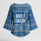 Martin Luther King Jr Christmas Kimono Sleeve Blouse I Have A Dream Quote Ugly Sweater Knitted Pattern