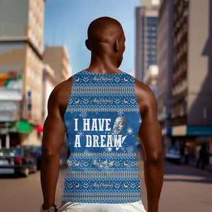 Martin Luther King Jr Christmas Men Tank Top I Have A Dream Quote Ugly Sweater Knitted Pattern