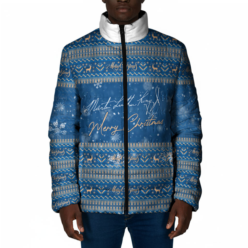 Martin Luther King Jr Christmas Padded Jacket I Have A Dream Quote Ugly Sweater Knitted Pattern