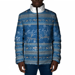 Martin Luther King Jr Christmas Padded Jacket I Have A Dream Quote Ugly Sweater Knitted Pattern