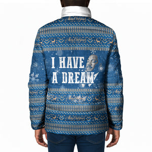 Martin Luther King Jr Christmas Padded Jacket I Have A Dream Quote Ugly Sweater Knitted Pattern