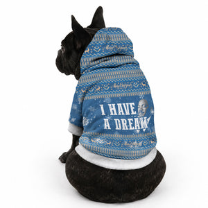 Martin Luther King Jr Christmas Pet Hoodie I Have A Dream Quote Ugly Sweater Knitted Pattern