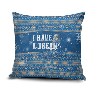Martin Luther King Jr Christmas Pillow Cover I Have A Dream Quote Ugly Sweater Knitted Pattern