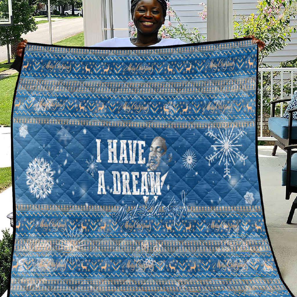 Martin Luther King Jr Christmas Quilt I Have A Dream Quote Ugly Sweater Knitted Pattern