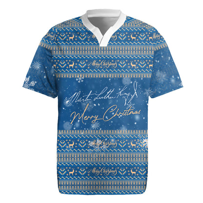 Martin Luther King Jr Christmas Rugby Jersey I Have A Dream Quote Ugly Sweater Knitted Pattern