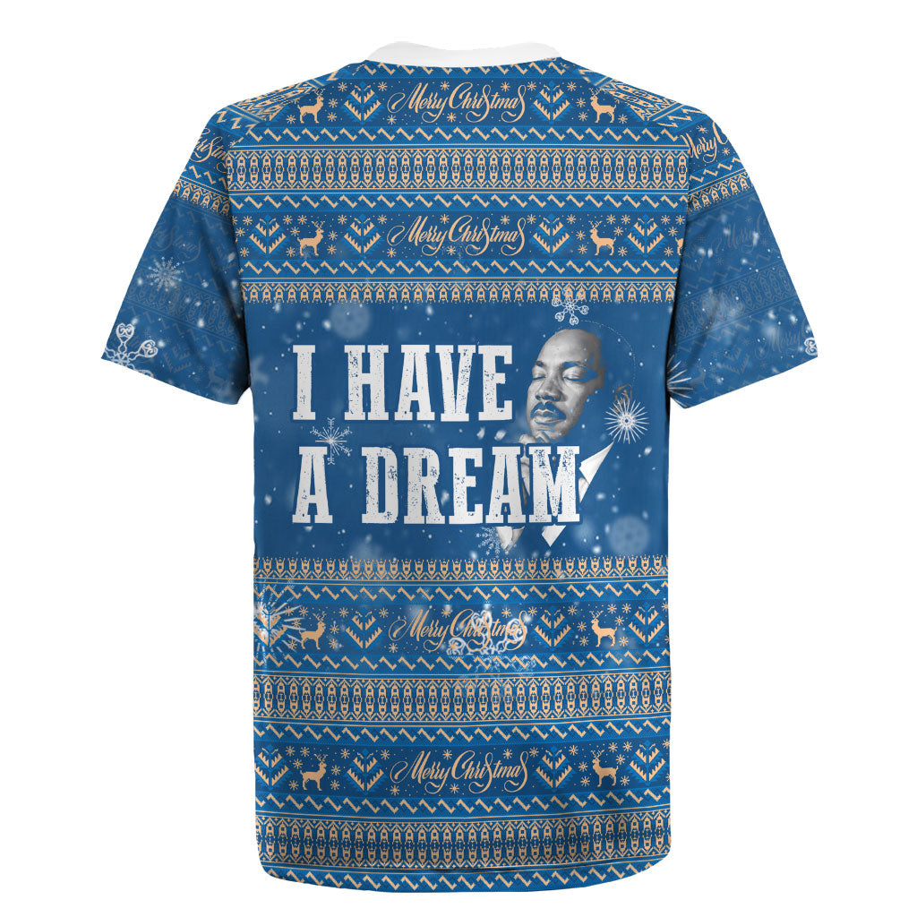 Martin Luther King Jr Christmas Rugby Jersey I Have A Dream Quote Ugly Sweater Knitted Pattern
