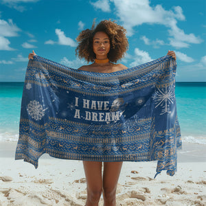Martin Luther King Jr Christmas Sarong I Have A Dream Quote Ugly Sweater Knitted Pattern