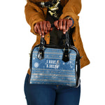 Martin Luther King Jr Christmas Shoulder Handbag I Have A Dream Quote Ugly Sweater Knitted Pattern