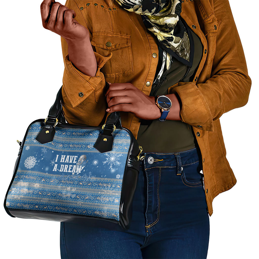 Martin Luther King Jr Christmas Shoulder Handbag I Have A Dream Quote Ugly Sweater Knitted Pattern