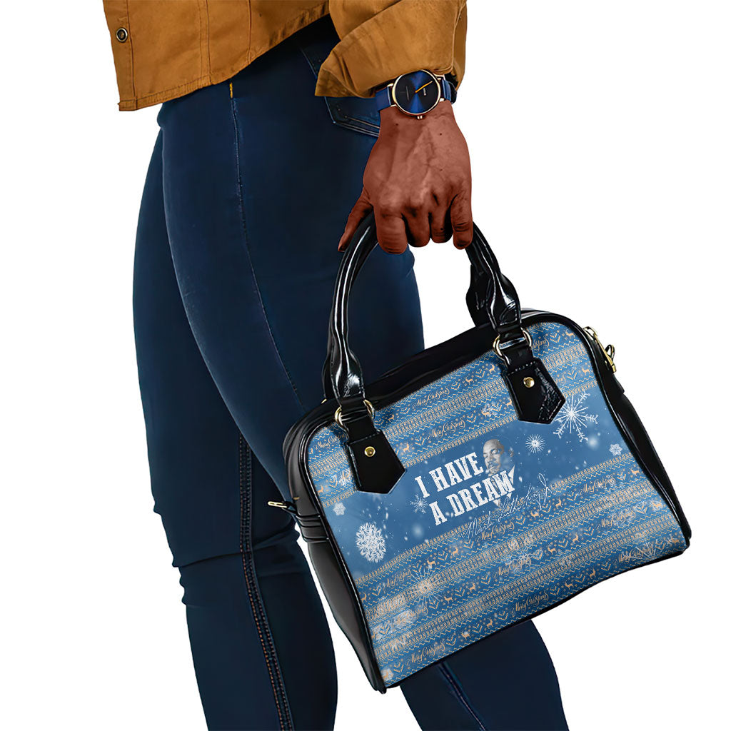 Martin Luther King Jr Christmas Shoulder Handbag I Have A Dream Quote Ugly Sweater Knitted Pattern