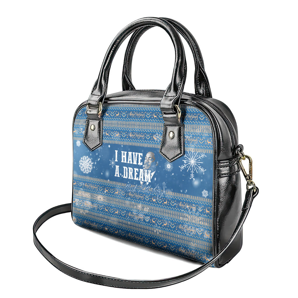 Martin Luther King Jr Christmas Shoulder Handbag I Have A Dream Quote Ugly Sweater Knitted Pattern