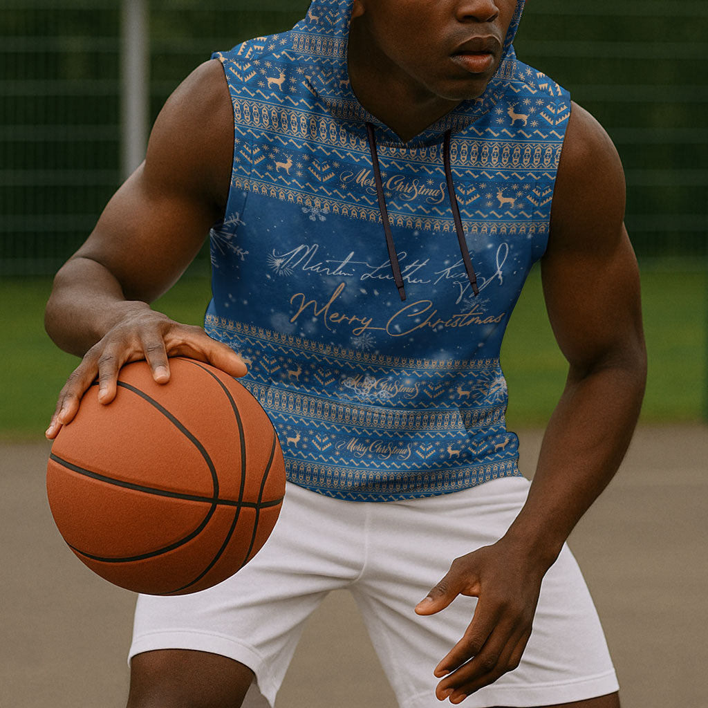 Martin Luther King Jr Christmas Sleeveless Hoodie I Have A Dream Quote Ugly Sweater Knitted Pattern