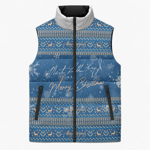 Martin Luther King Jr Christmas Sleeveless Puffer Jacket I Have A Dream Quote Ugly Sweater Knitted Pattern