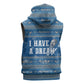 Martin Luther King Jr Christmas Sleeveless Zip Hoodie I Have A Dream Quote Ugly Sweater Knitted Pattern