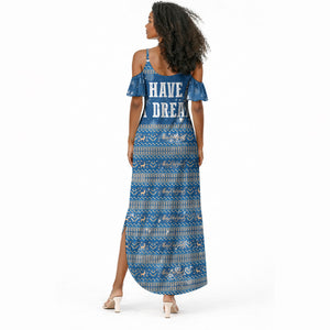 Martin Luther King Jr Christmas Summer Maxi Dress I Have A Dream Quote Ugly Sweater Knitted Pattern