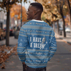 Martin Luther King Jr Christmas Sweatshirt I Have A Dream Quote Ugly Sweater Knitted Pattern