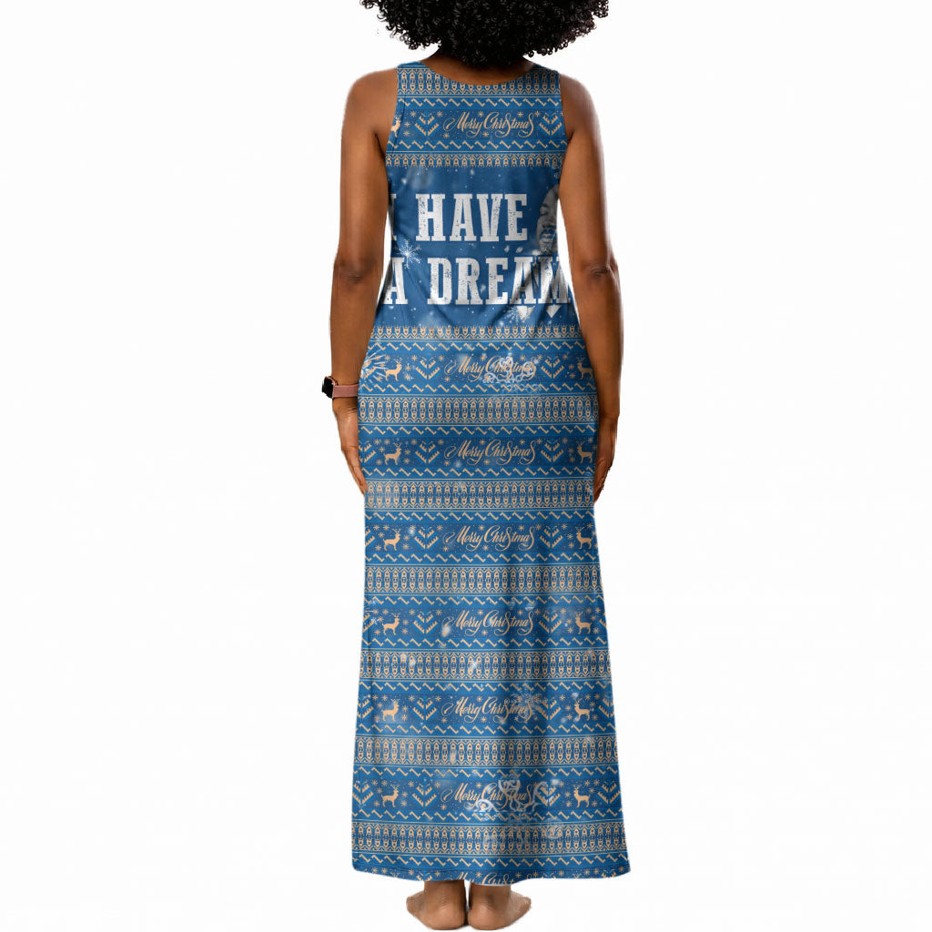 Martin Luther King Jr Christmas Tank Maxi Dress I Have A Dream Quote Ugly Sweater Knitted Pattern