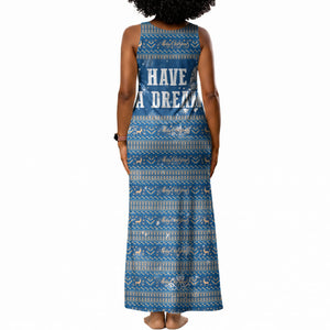 Martin Luther King Jr Christmas Tank Maxi Dress I Have A Dream Quote Ugly Sweater Knitted Pattern