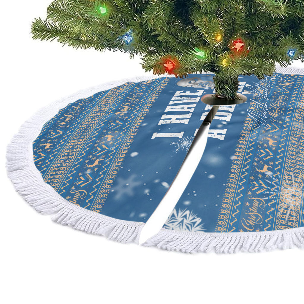 Martin Luther King Jr Christmas Tree Skirt I Have A Dream Quote Ugly Knitted Pattern