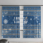 Martin Luther King Jr Christmas Window Curtain I Have A Dream Quote Ugly Sweater Knitted Pattern