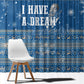 Martin Luther King Jr Christmas Window Curtain I Have A Dream Quote Ugly Sweater Knitted Pattern