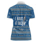 Martin Luther King Jr Christmas Women Polo Shirt I Have A Dream Quote Ugly Sweater Knitted Pattern