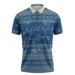 Martin Luther King Jr Christmas Zipper Polo Shirt I Have A Dream Quote Ugly Sweater Knitted Pattern