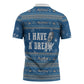 Martin Luther King Jr Christmas Zipper Polo Shirt I Have A Dream Quote Ugly Sweater Knitted Pattern