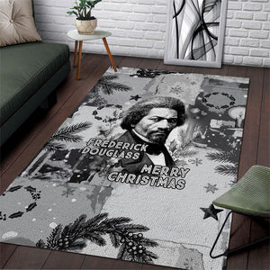 Frederick Douglass Christmas Area Rug Vintage Portrait Vintage Newspaper Collage Liberty Bell