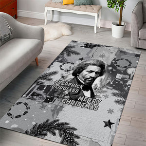 Frederick Douglass Christmas Area Rug Vintage Portrait Vintage Newspaper Collage Liberty Bell