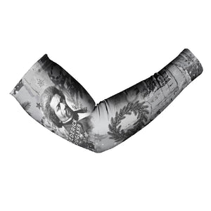 Frederick Douglass Christmas Arm Sleeves Vintage Portrait Vintage Newspaper Collage Liberty Bell