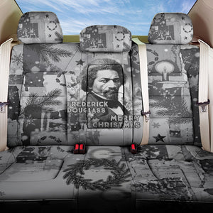 Frederick Douglass Christmas Back Car Seat Cover Vintage Portrait Vintage Newspaper Collage Liberty Bell